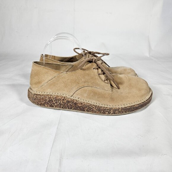 Birkenstock Gary Tan Lace Up Loafers Men\'s Size 9 Women\'s Size 11 Suede 42 270 main image 9